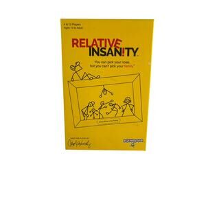 Relative Insanity Party Card Game Family Adult Humor Complete Great Minds Game